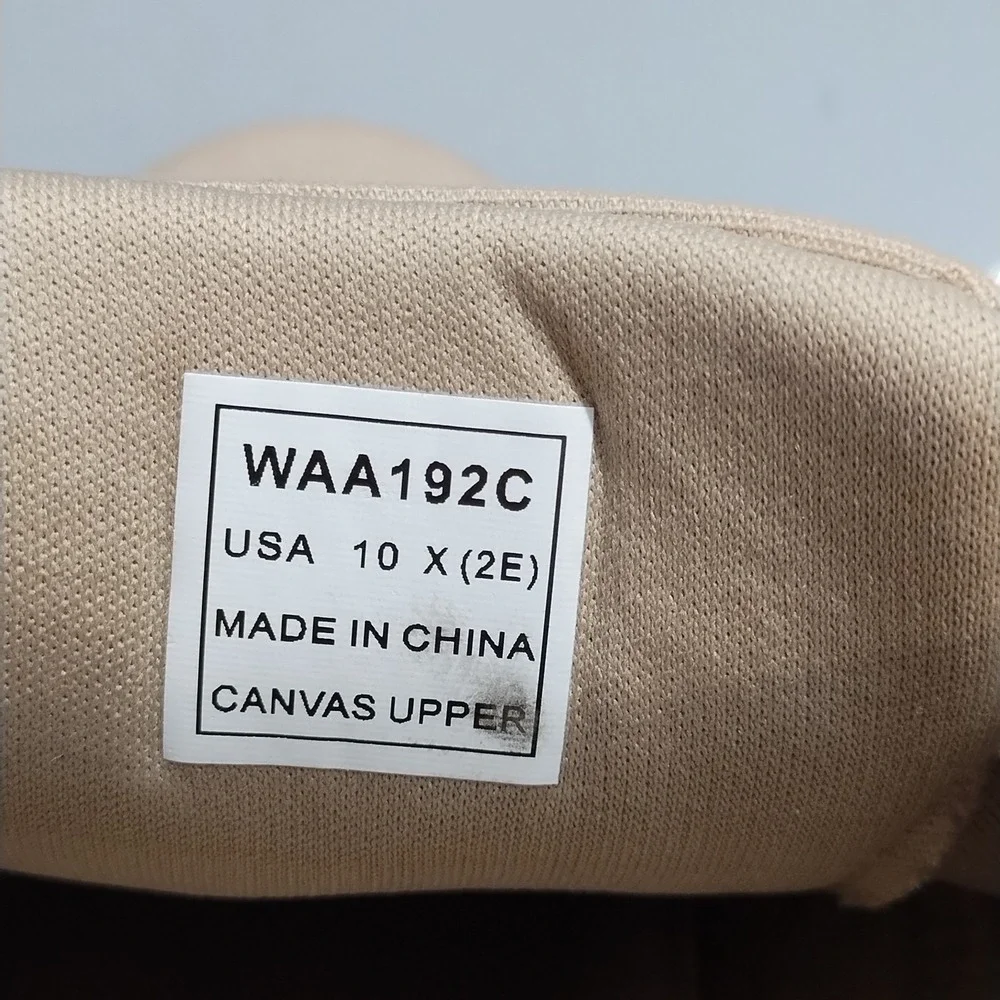 Propet Flicker Sneakers Womens US 10 Brown White Upper Canvas Lace‎ Up WAA192C